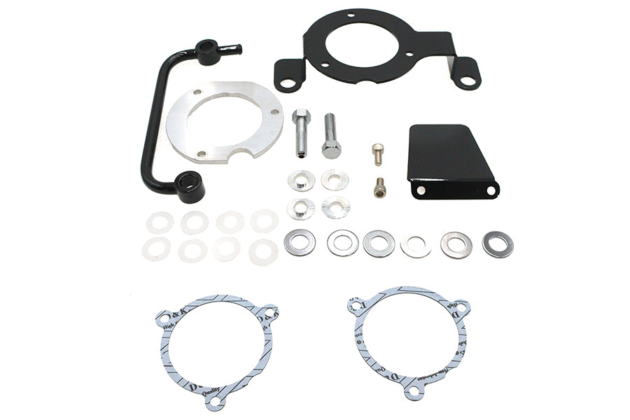 34-0767 - M8 EFI Air Cleaner Support Bracket Kit Black by Wyatt Gatling