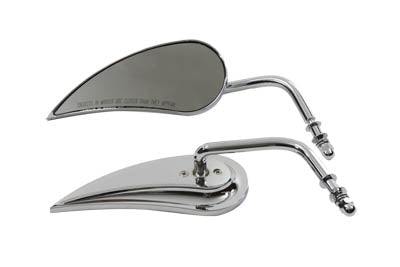 34-0785 - Wyatt Gatling Teardrop Mirror Set with Round Curved Stems by Wyatt Gatling