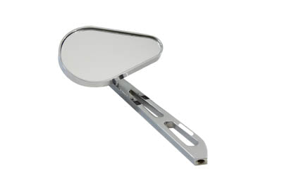 34-0793 - Teardrop Mirror Chrome with Billet Slotted Stem by Wyatt Gatling