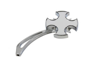 34-0794 - Chrome Rotar Style Mirror with Billet Stem by Wyatt Gatling