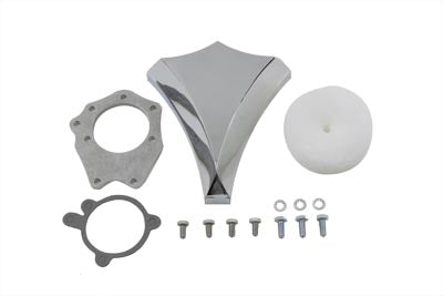 34-0837 - Diamond Carburetor Cover Chrome Billet by Wyatt Gatling