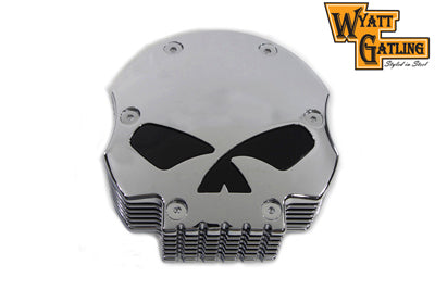 34-0843 - Wyatt Gatling Chrome Skull Air Cleaner by V-Twin