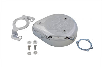 34-0883 - Teardrop Air Cleaner Kit Chrome Flame by Wyatt Gatling