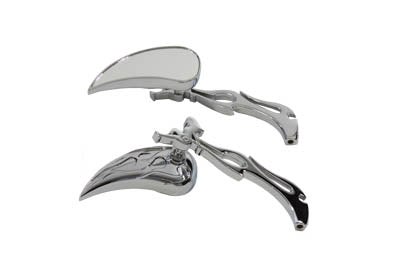 34-0885 - Teardrop Mirror Set Chrome by Wyatt Gatling