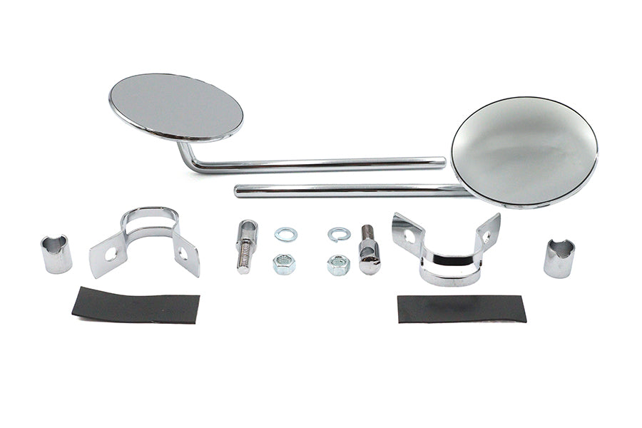 34-0995 - Round Mirror Set Chrome by Wyatt Gatling