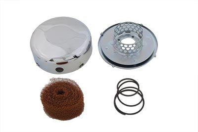 34-1050 - Smooth Chrome J-Slot Air Cleaner by Wyatt Gatling