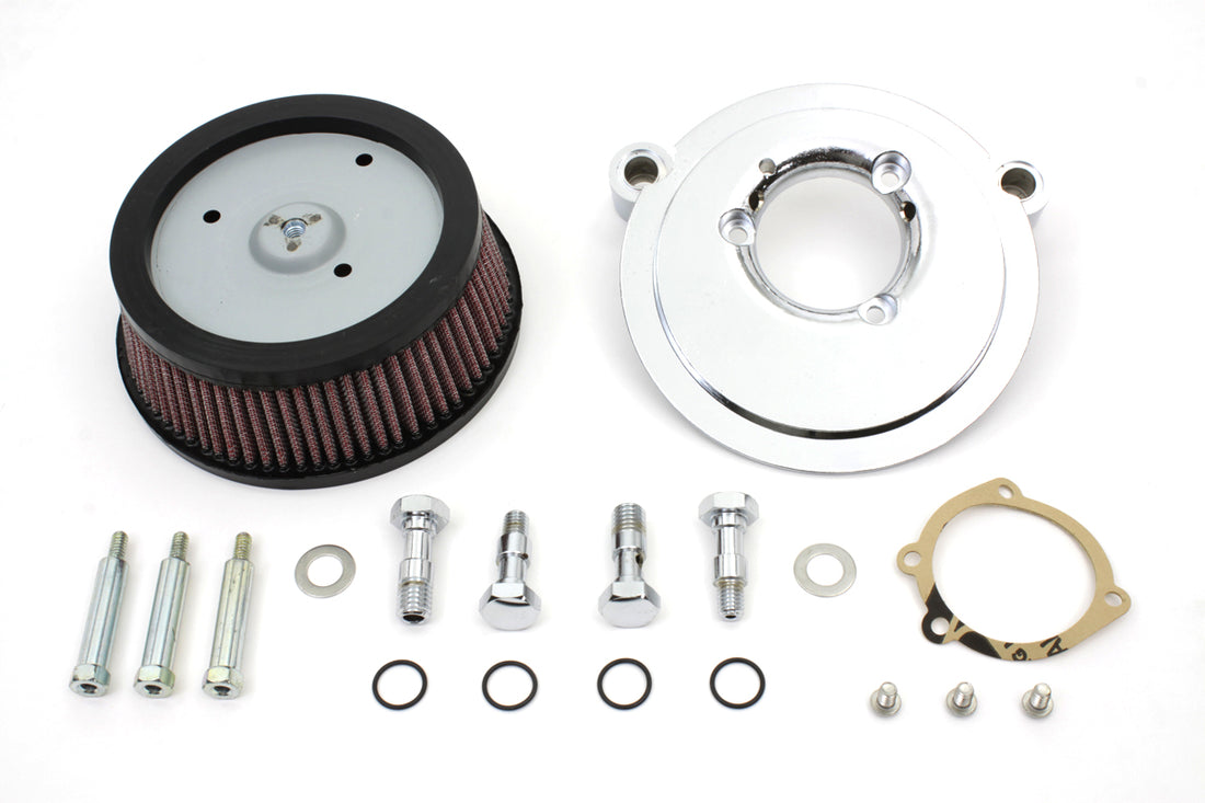 34-1084 - Air Cleaner Backing Plate Kit Chrome by V-Twin