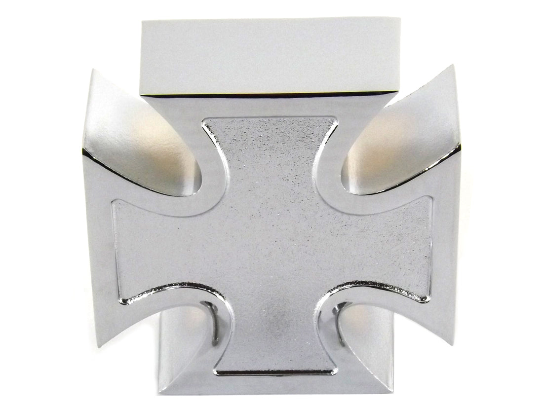 34-1130 - Chrome Maltese Cross Air Cleaner Cover by Wyatt Gatling