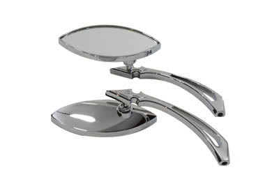 34-1215 - Eagle Eye Mirror Set Billet Chrome by Wyatt Gatling