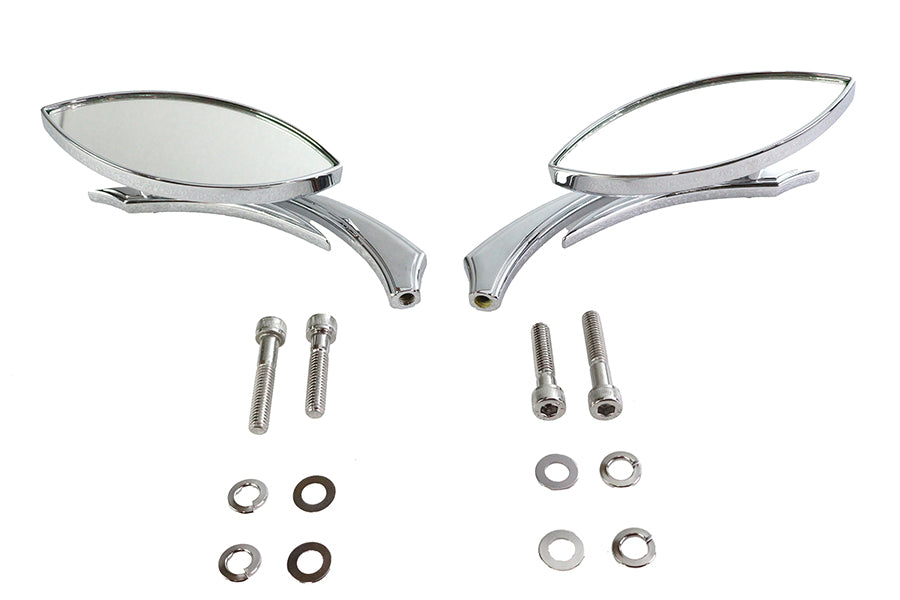 34-1216 - Eagle Eye Mirror Set Billet Chrome by Wyatt Gatling