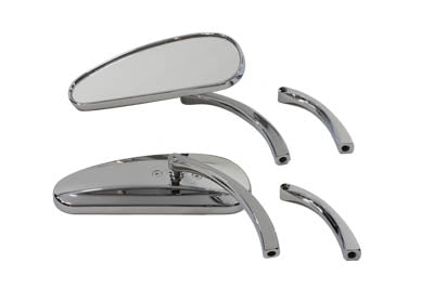 34-1217 - Deco Mirror Set Billet Chrome by Wyatt Gatling