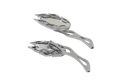 34-1245 - Fireball Mirror Set Chrome by Wyatt Gatling