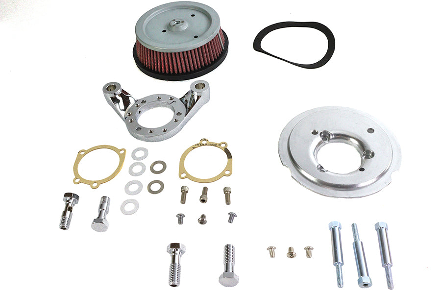 34-1257 - Hi-Flow Air Cleaner Backing Plate Kit Chrome by Wyatt Gatling