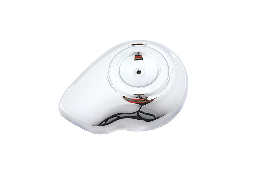 34-1291 - 8 inch Teardrop Air Cleaner Cover Chrome by Wyatt Gatling