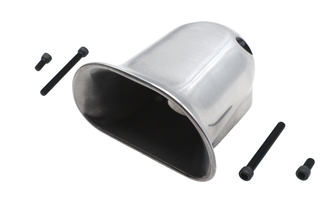 34-1296 - Linkert Carburetor Air Scoop Polished by Wyatt Gatling