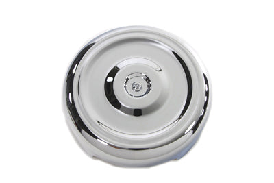 34-1354 - Chrome Round Bobbed Style 8 inch Air Cleaner Cover by Wyatt Gatling