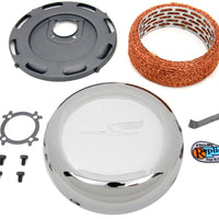 34-1359 - 7  Linkert Bird J-Slot Style Air Cleaner Assembly Chrome by Wyatt Gatling