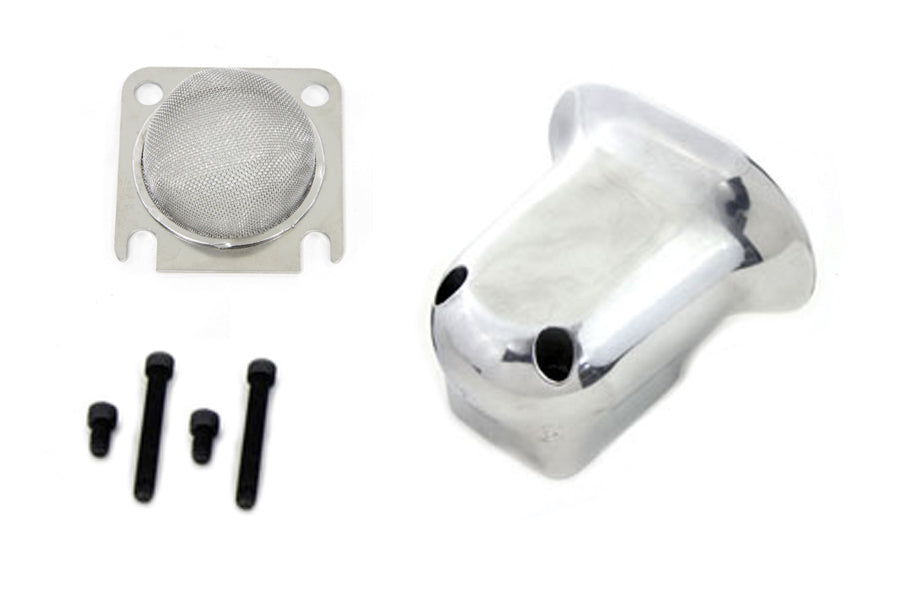 34-1360 - Linkert Air Scoop Kit Polished by Wyatt Gatling