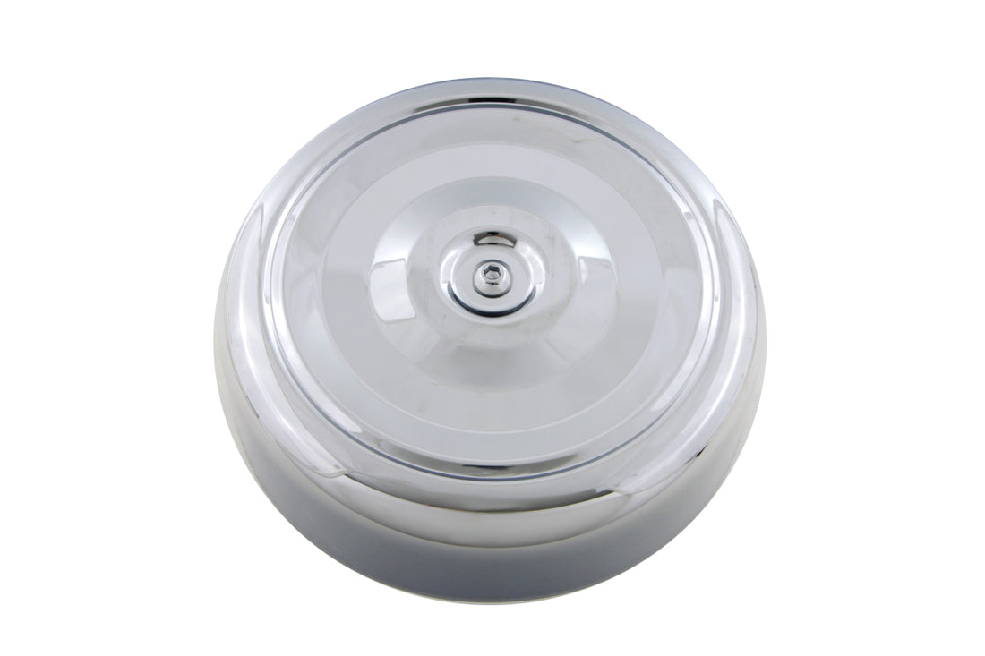 34-1379 - Chrome Round Bobbed Style 7  Air Cleaner Cover by Wyatt Gatling