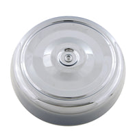 34-1379 - Chrome Round Bobbed Style 7  Air Cleaner Cover by Wyatt Gatling