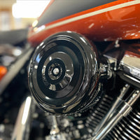 34-1380 - Black Round Bobbed Style 7  Air Cleaner Cover by Wyatt Gatling