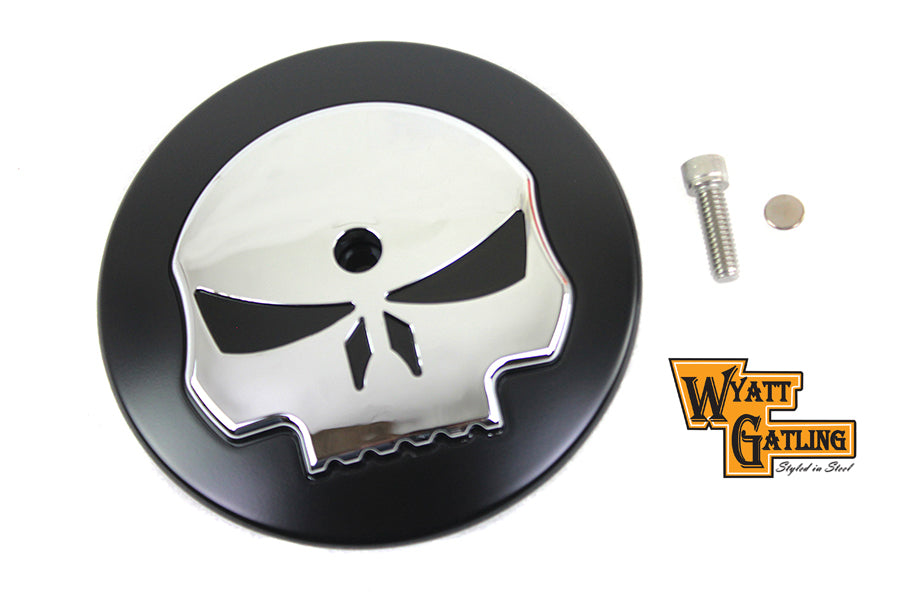 34-1400 - Wyatt Gatling Skull Air Cleaner Cover Insert by Wyatt Gatling