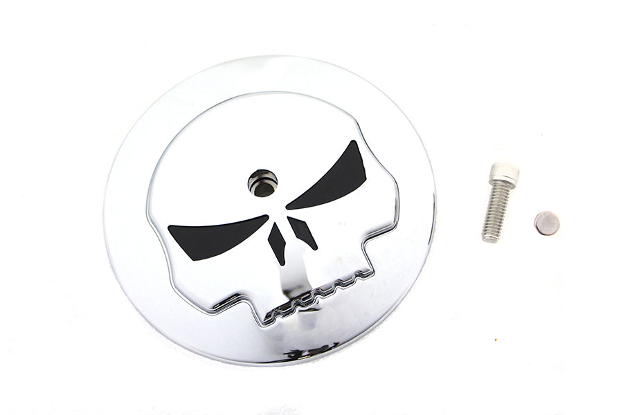 34-1401 - Wyatt Gatling Skull Air Cleaner Cover Insert by Wyatt Gatling