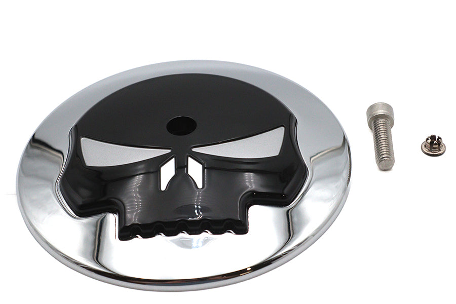 34-1402 - Wyatt Gatling Skull Air Cleaner Cover Insert by Wyatt Gatling