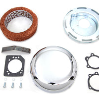 34-1442 - 7  Round Air Cleaner Assembly Chrome by Wyatt Gatling