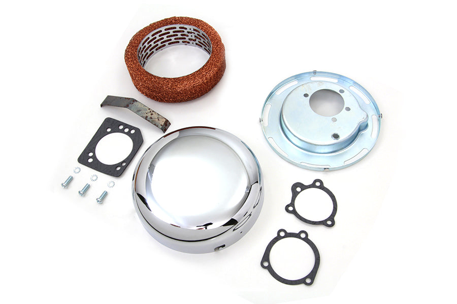 34-1442 - 7  Round Air Cleaner Assembly Chrome by Wyatt Gatling