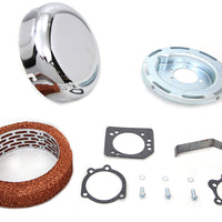 34-1442 - 7  Round Air Cleaner Assembly Chrome by Wyatt Gatling