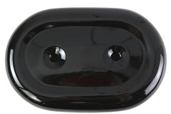 34-1468 - Oval Air Cleaner Cover Black by V-Twin