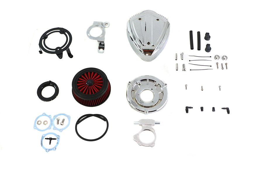 34-1527 - Siren Air Cleaner Assembly Chrome by Wyatt Gatling