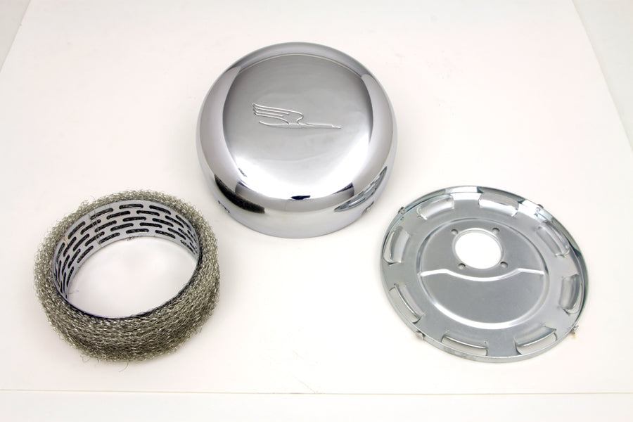 34-1531 - 7  Linkert Bird J-Slot Style Air Cleaner Assembly Chrome by V-Twin