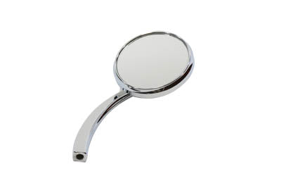 34-1585 - Round Mirror Chrome with Billet Stem by Wyatt Gatling