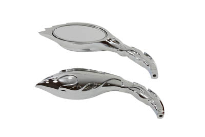 34-1588 - Flame Mirror Set Chrome by Wyatt Gatling
