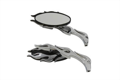 34-1590 - Chrome Fireball Mirror Set by Wyatt Gatling