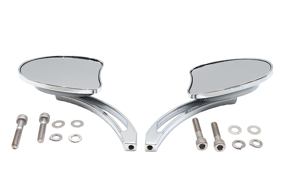 34-1599 - Mini Tapered Mirror Set with Long Slotted Stem by Wyatt Gatling