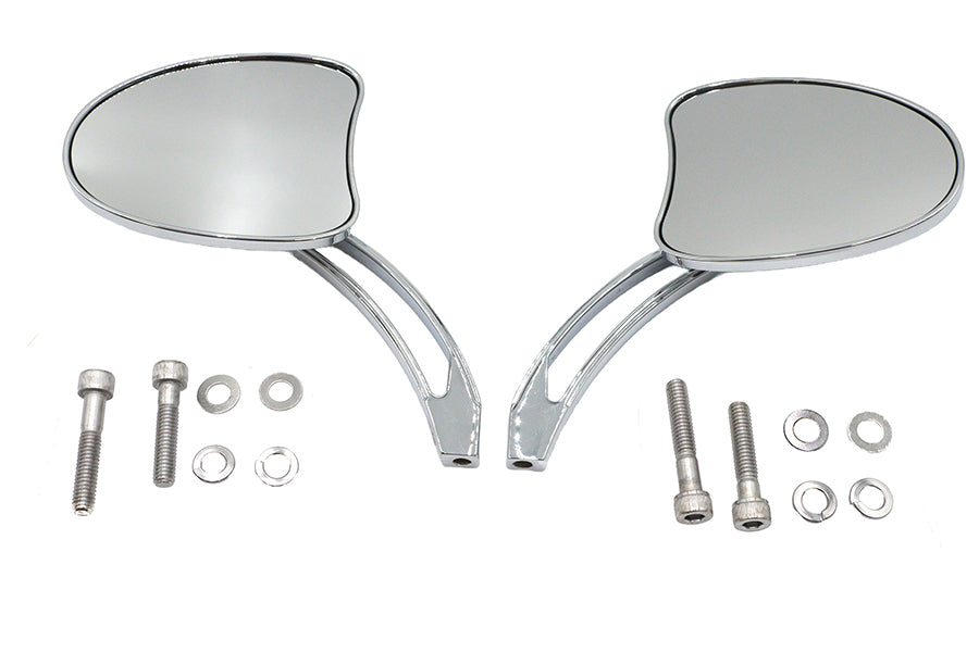 34-1599 - Mini Tapered Mirror Set with Long Slotted Stem by Wyatt Gatling