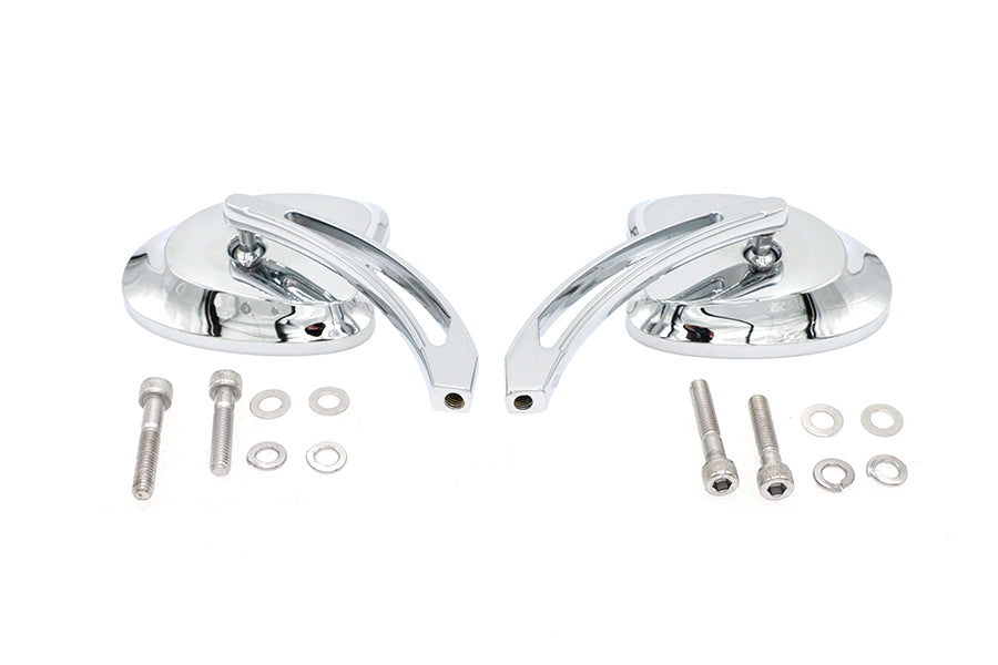 34-1599 - Mini Tapered Mirror Set with Long Slotted Stem by Wyatt Gatling