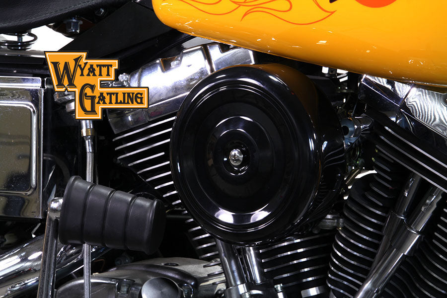 34-1601 - Black Wyatt Gatling Air Cleaner Assembly by V-Twin