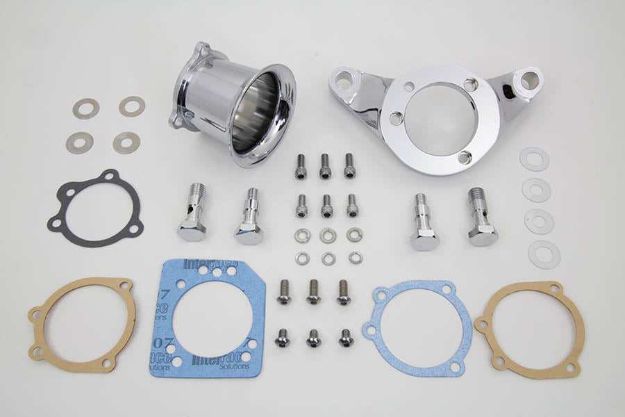 34-1609 - Chrome Wyatt Gatling Velocity Stack Assembly by V-Twin