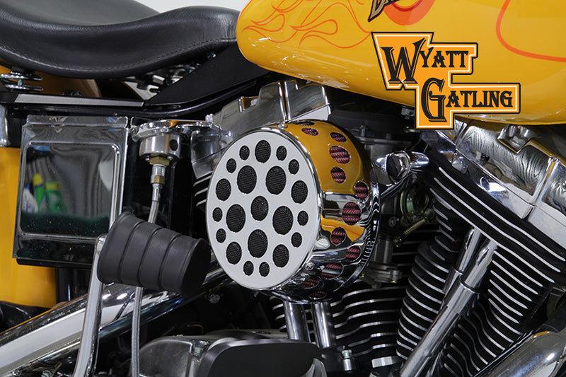 34-1618 - Chrome Wyatt Gatling Air Cleaner Assembly by V-Twin