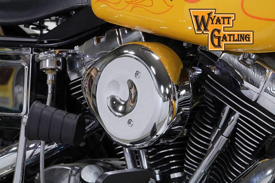 34-1620 - Chrome Wyatt Gatling Air Cleaner Assembly by V-Twin