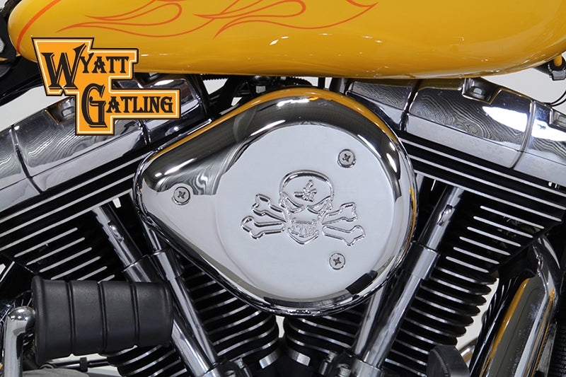 34-1624 - Chrome Wyatt Gatling Air Cleaner Assembly by V-Twin