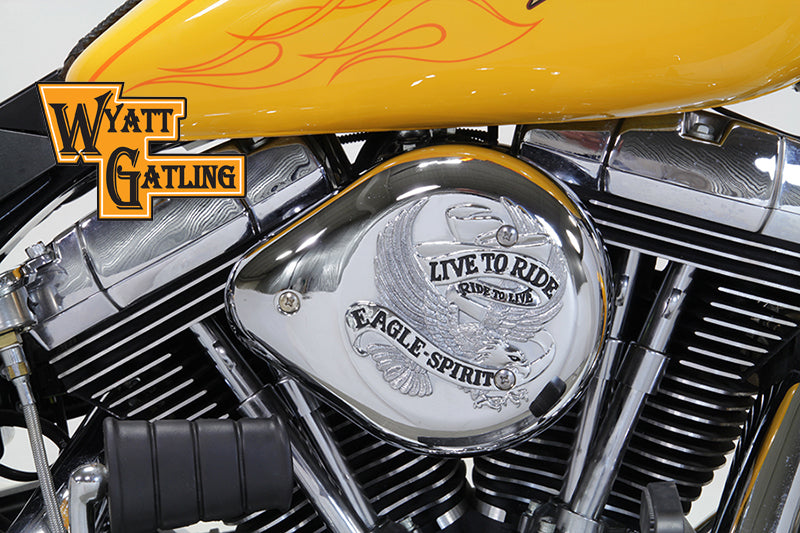 34-1625 - Chrome Wyatt Gatling Air Cleaner Assembly by V-Twin