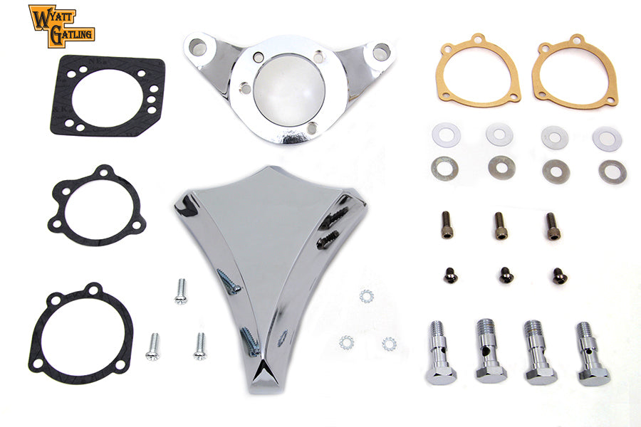 34-1630 - Chrome Wyatt Gatling Air Cleaner Assembly by V-Twin
