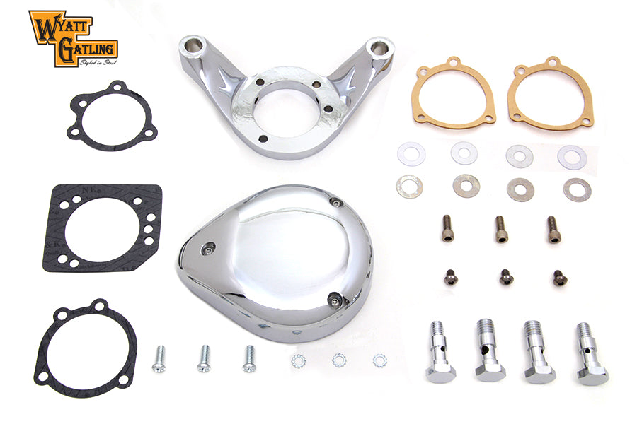 34-1632 - Chrome Wyatt Gatling Air Cleaner Assembly by V-Twin