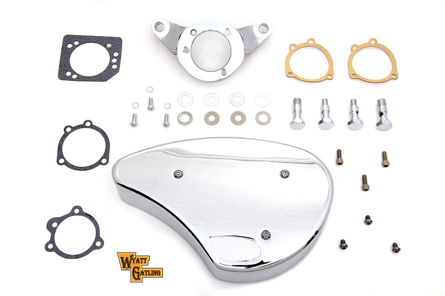 34-1635 - Chrome Wyatt Gatling Air Cleaner Assembly by V-Twin