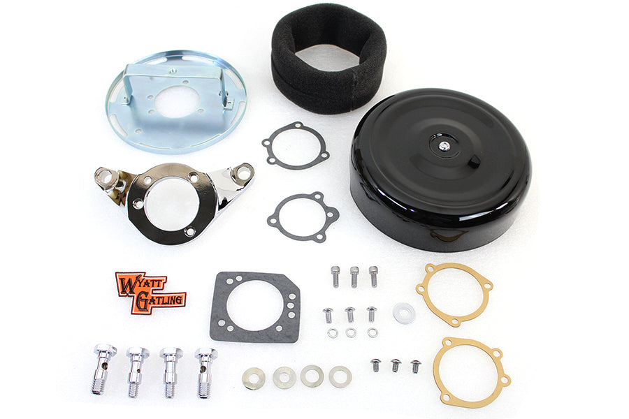 34-1660 - 8 inch Round Air Cleaner Assembly Black by Wyatt Gatling